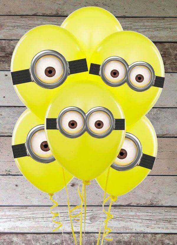 These amazing Minion Balloons are easy and very festive. Perfect for a minion party.