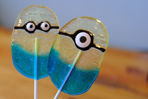 These DIY Minion Lollipops are inspirational and perfect for a Despicable Me party.