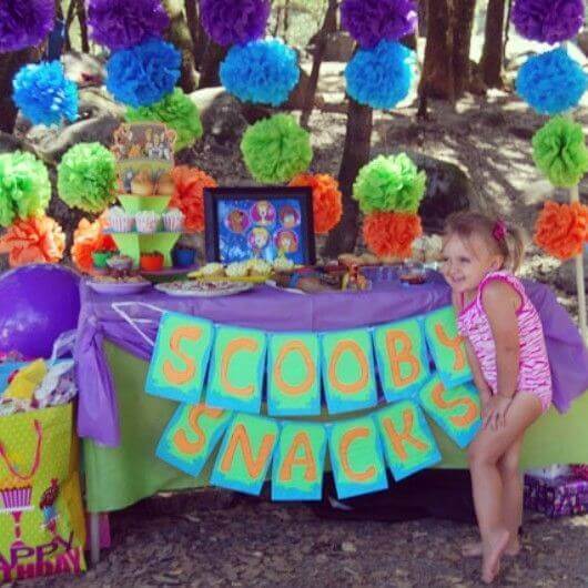 Scooby Doo Snacks Party Table