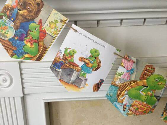 Franklin the Turtle Book Page Bunting