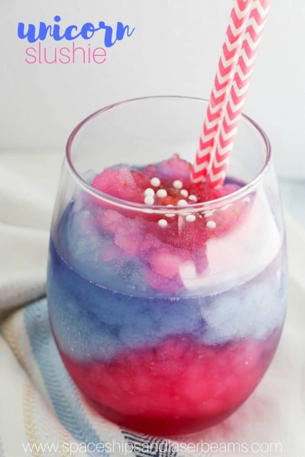 Unicorn Slush - Vodka Slushie Cocktail - Spaceships and Laser Beams