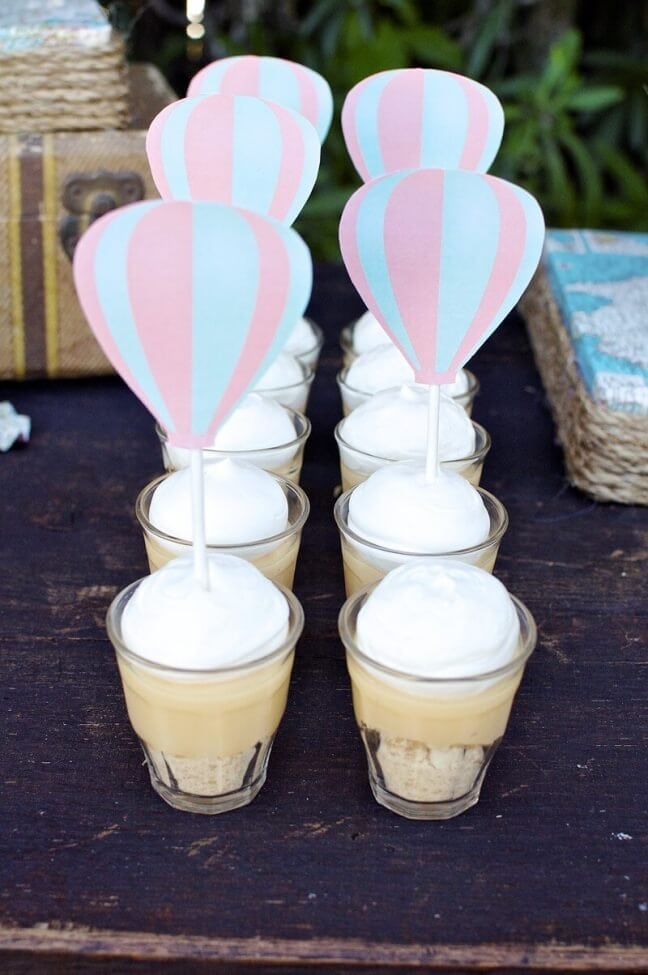 Boys hot air balloon party food dessert ideas 648x975