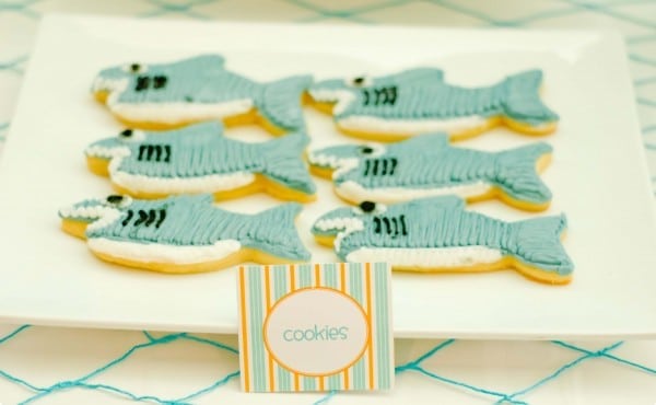 Boys Summer Surf Party Surfboard Cookies