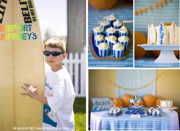 Boys Surfing Themed Birthday Party