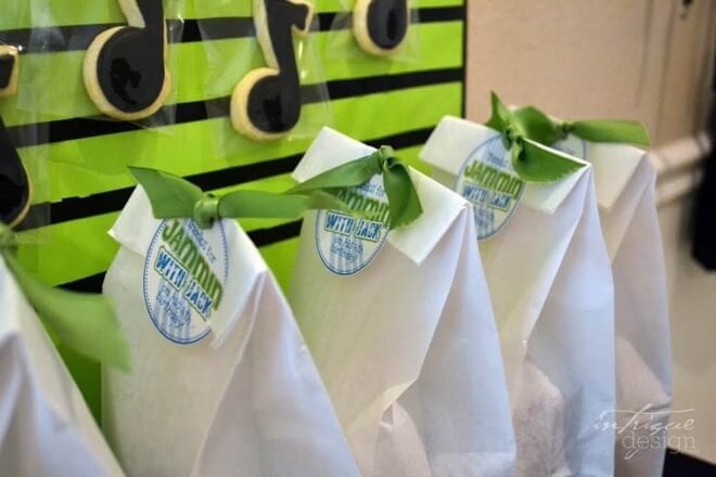 Boys Music Themed Jam Session Party Favor Ideas