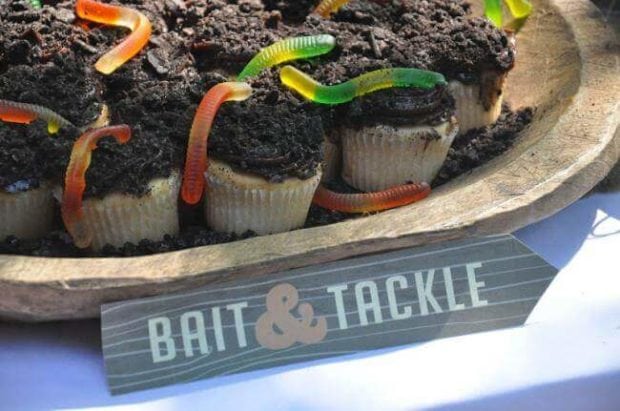 Boys Vintage Fishing Birthday Party Food Ideas