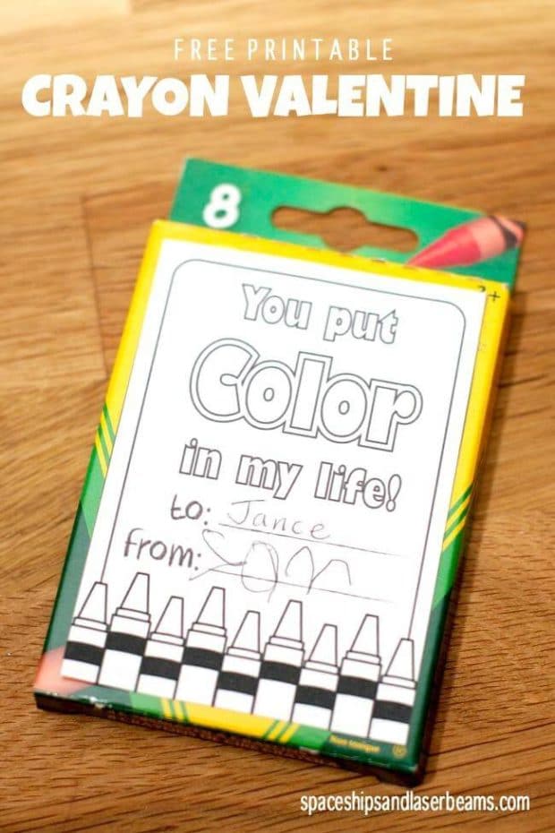 Non Candy Coloring Valentines Day Cards