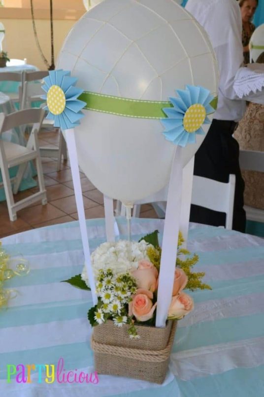 Hot Air Balloon Baby Shower Party Theme - Spaceships and Laser Beams