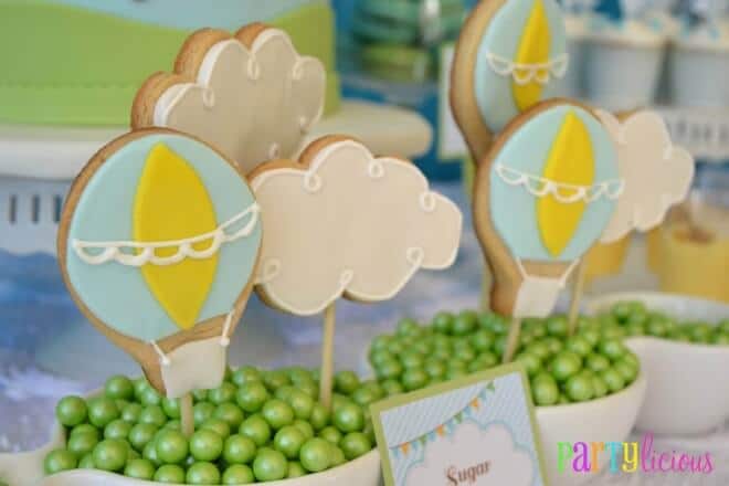 Boys Hot Air Balloon Party Cookie Ideas