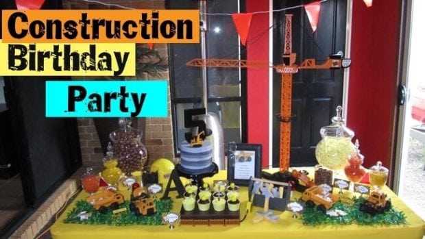 Construction Truck Birthday Party Dessert Table