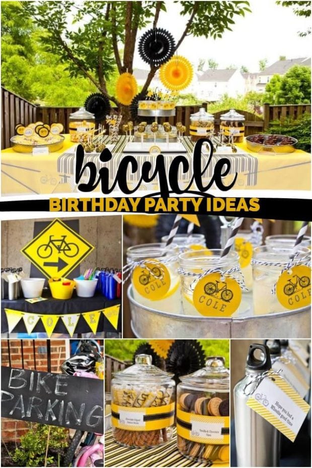 Bicycle Themed Birthday Party