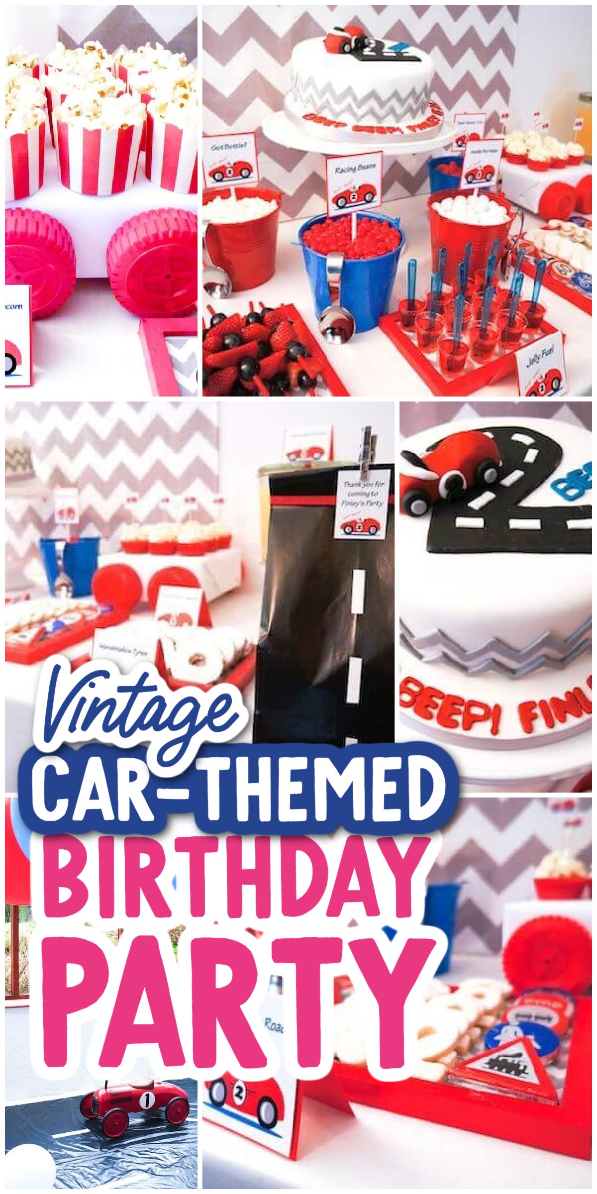 Vintage Car Themed Birthday Party - Spaceships and Laser Beams