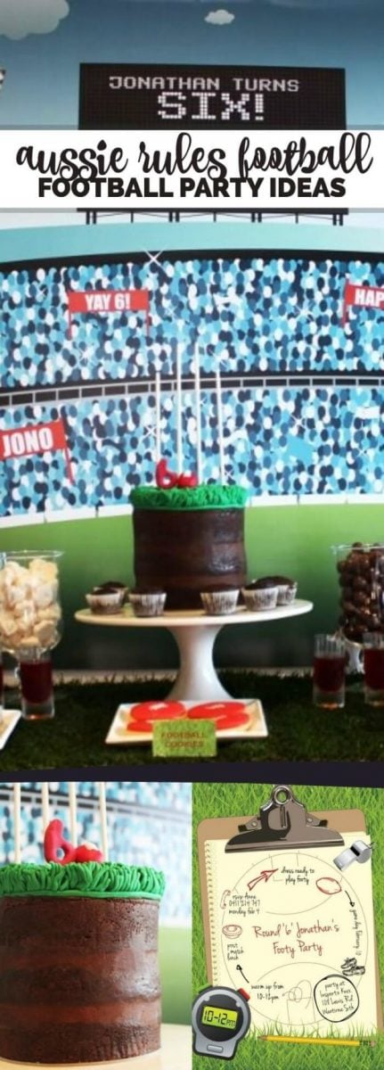 Aussie Rules Football Birthday Party
