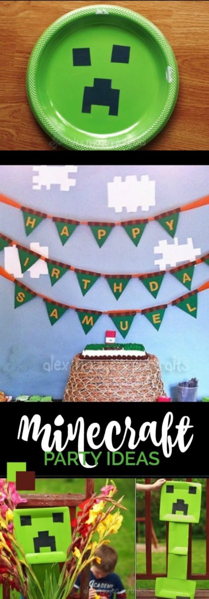 Minecraft Themed Birthday Party - Spaceships and Laser Beams