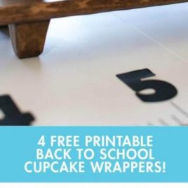 Back to School Cupcake Wrappers