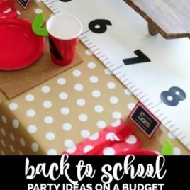 back to school party ideas on a a budget