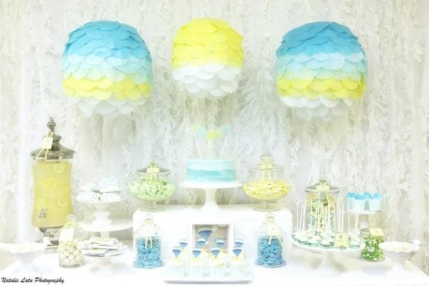 Centerpiece ideas for baby best sale shower boy