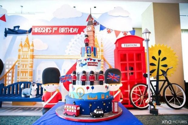 London Themed Boy S First Birthday Party Spaceships And Laser Beams