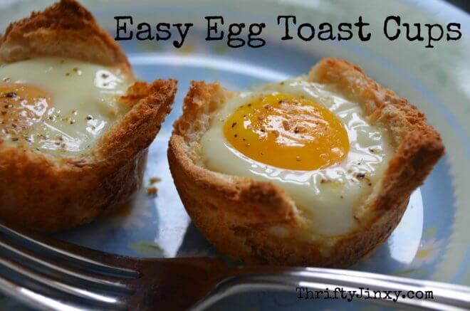 Easy Egg Toast Cups