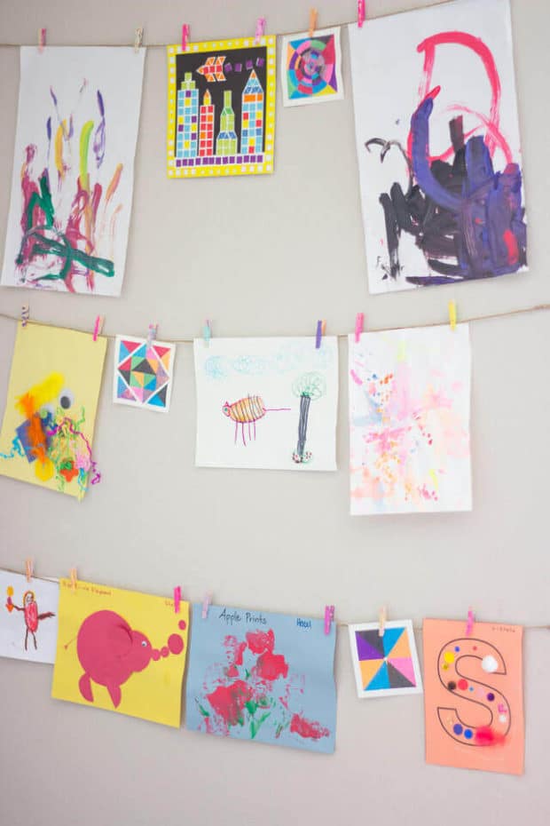 Kids' Art Portfolio And Display