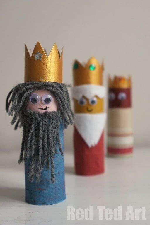 Toilet Paper Roll Crafts 3 kings