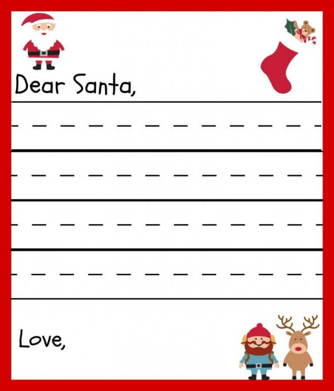20 Free Printable Letters To Santa Templates Spaceships And Laser Beams