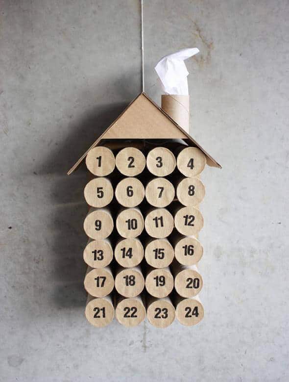Toilet Paper Roll Crafts Advent house