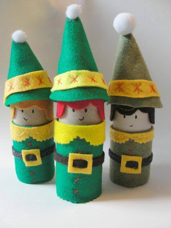 Toilet Paper Roll Crafts Elfs