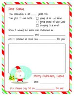 Free Printable Letters To Santa Templates - Spaceships and Laser Beams