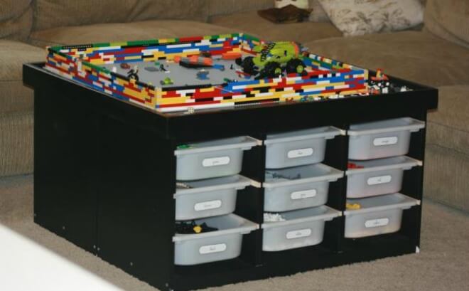 21 DIY Lego Trays and Organization Ideas  Lego tray, Kids crafts  organization, Lego table diy