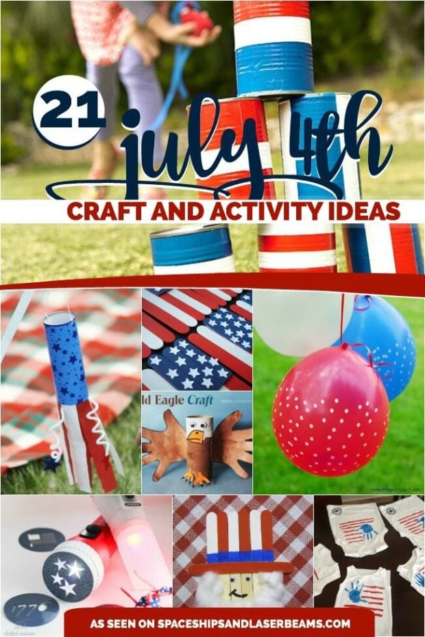 21 July 4th Crafts and Activities for Kids | Spaceships and Laser Beams