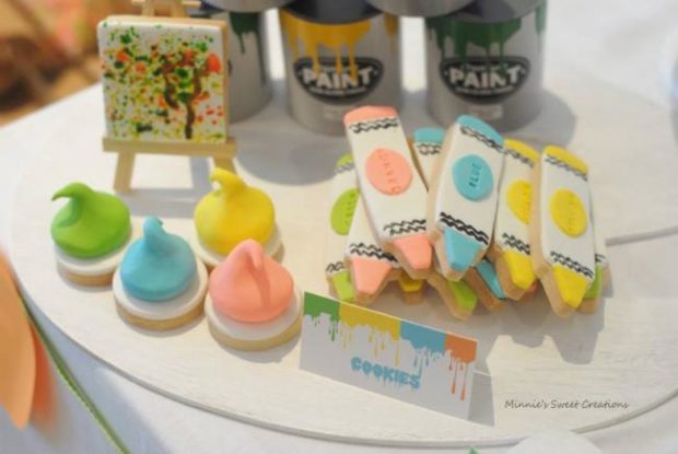 Neon Art Paint Themed Birthday Party Spaceships And Laser Beams