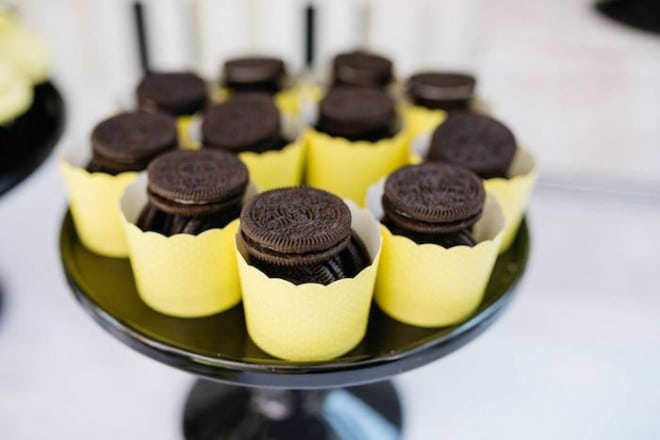 Boys Bumble Bee Themed Party Cookie Cup Ideas
