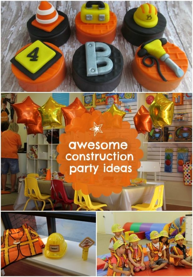 Boy's Construction Themed Birthday Party | Spaceships and Laser Beams