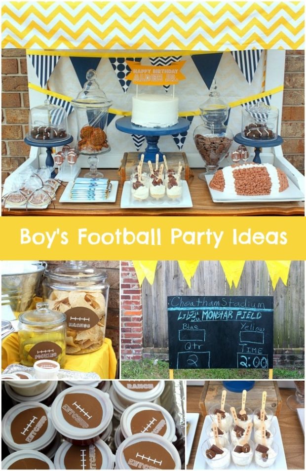 Football Birthday Party for a Two Year Old - Spaceships ...