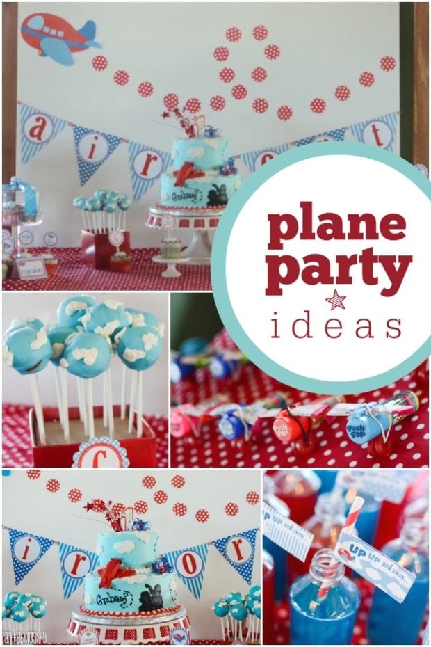 High-Flying Airplane-Themed Boy s First Birthday Party | Spaceships and