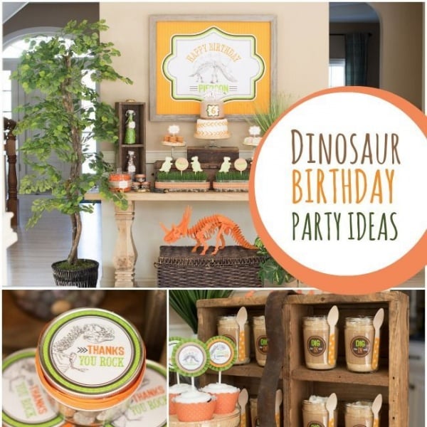 Dino Dig Boy s 6th Birthday Party | Spaceships and Laser Beams