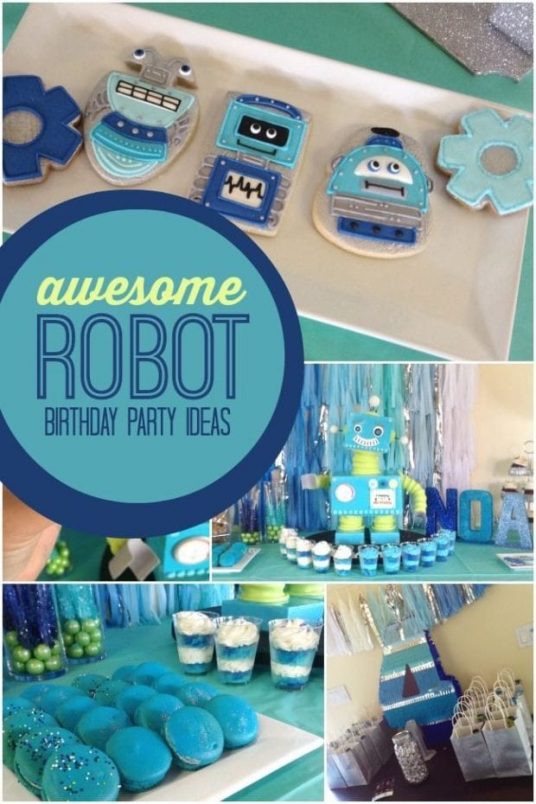 30 Robot Birthday Parties You Will Love - Spaceships and Laser Beams