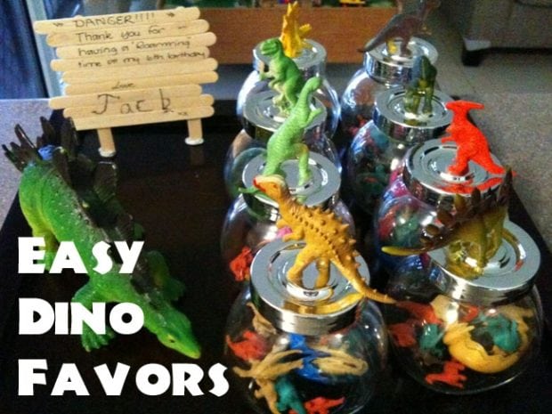Easy Dinosaur Party Favors - Spaceships and Laser Beams