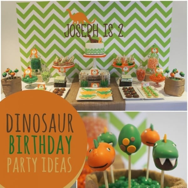 A Dino-mite Dinosaur Boy s 2nd Birthday Party | Spaceships and Laser Beams