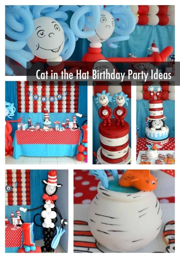 Cat in the Hat First Birthday Party - Spaceships and Laser Beams