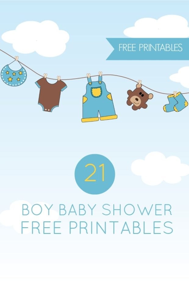 21 Free Boy Baby Shower Printables - Spaceships and Laser ...