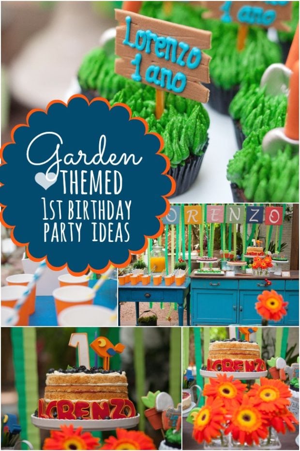 A Garden Themed Boy's First Birthday Party | Spaceships ...
