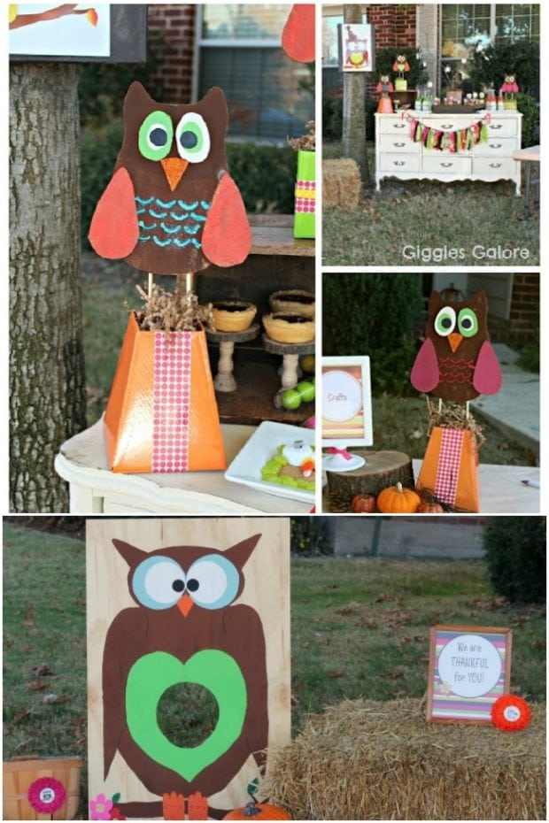 A Whoo's Thankful Owl Themed Thanksgiving Party 