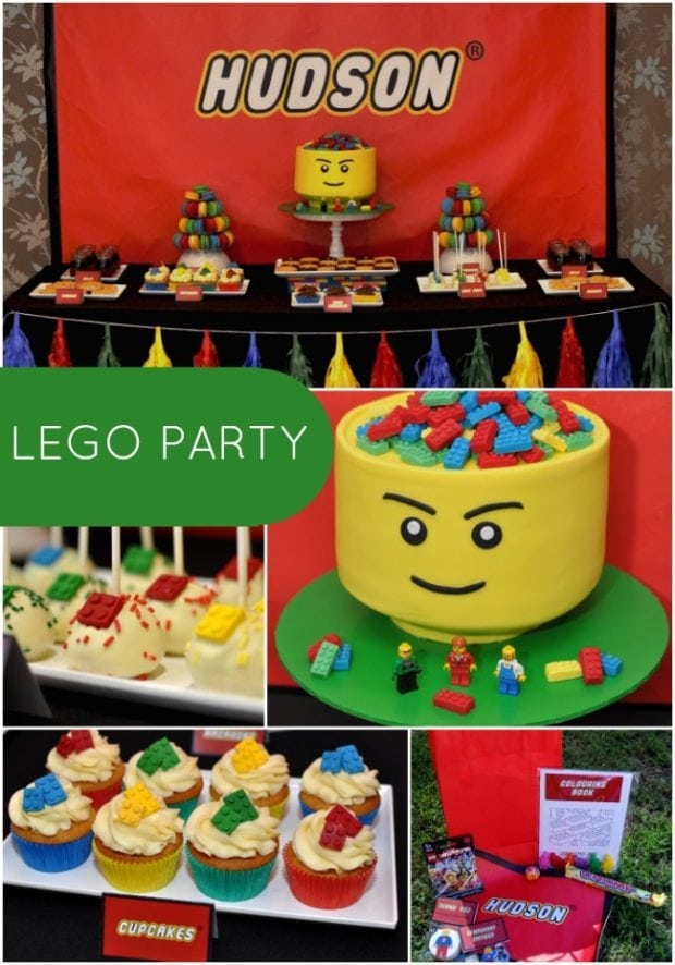  Boy s  Lego Themed 5th Birthday  Party  Spaceships and 