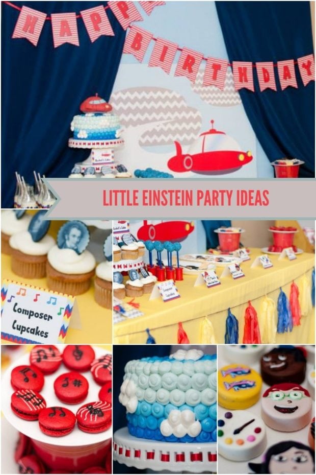 A Little  Einstein Boy  Birthday  Party  Spaceships and 
