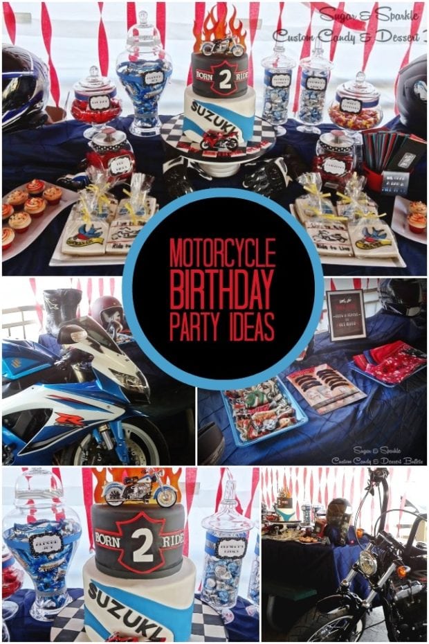 Motorcycle-Themed Boy's Birthday Party - Spaceships and Laser Beams