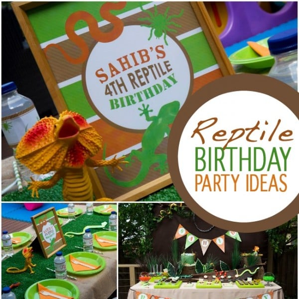 Boy’s Rad Reptile Birthday Party | Spaceships and Laser Beams