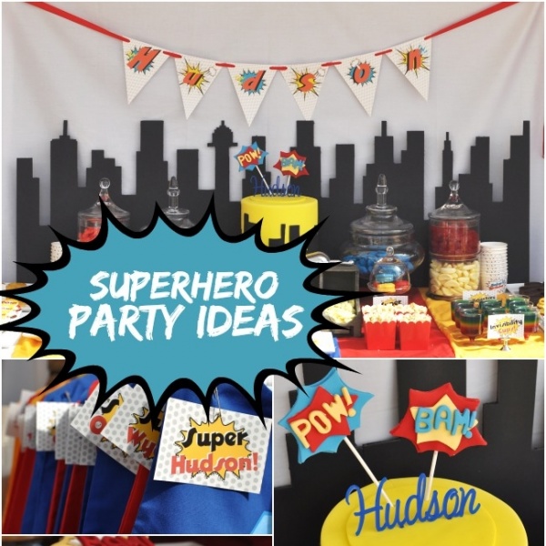 Ka-Pow: A Boy s Super Hero Themed Birthday Party | Spaceships and Laser ...