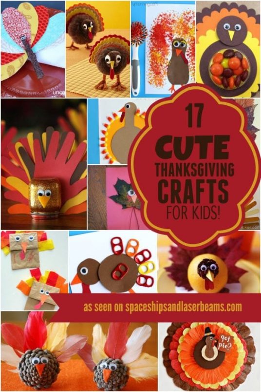 11 Thanksgiving Crafts For Kids - Spaceships and Laser Beams